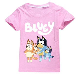 Bingo Bluey Cartoon Children's T-shirt Kid T-shirt Party T-shirt 100% Cotton Fashion Theme Gift #6