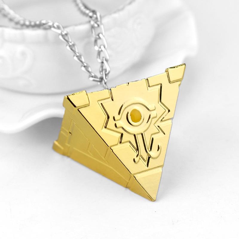 Yu Gi Oh Necklace Pendant Silvercolor Gold Hot Anime Ygo Millenium Puzzle Necklaces For Women