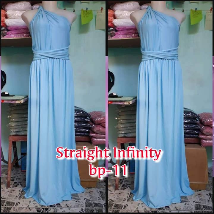 infinity dress sky blue