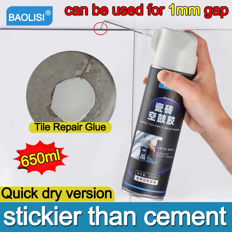 BAOLISI Floor Tile Adhesive Repair Glue 650ml With needle design Waterproof tile adhesive Tiles