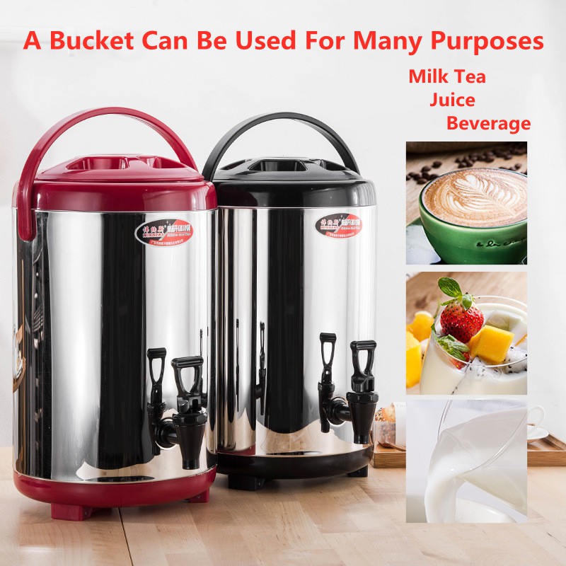 8L 10L 12L Milk Tea Barrel Stainless Steel Thermos Jug Shopee Philippines