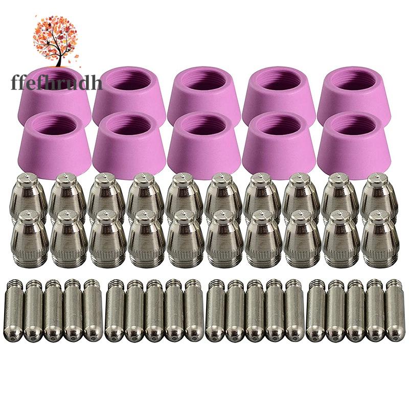 50pcs Plasma Cutter Torch Consumables Electrode Nozzles Cups Kit For Ag 60 Sg 55 Wsd 60 Fit Cut 6094