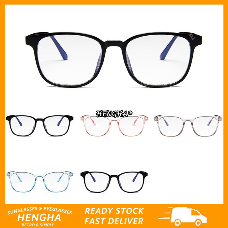 Korean Design Anti Radiation Eyeglasses Lens Replaceable Shopee