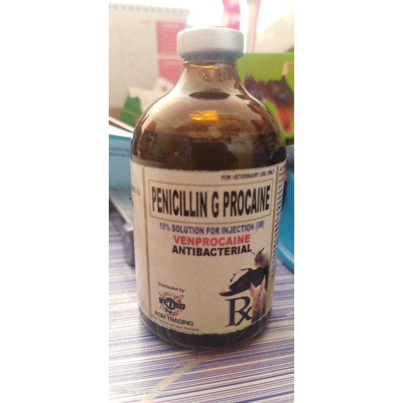 Penicillin G Procaine 100ml For Animals Safe Ang Alaga Mo Dito Shopee Philippines