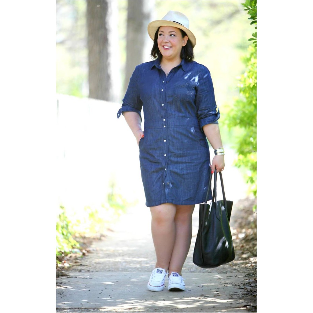 shopee denim dress