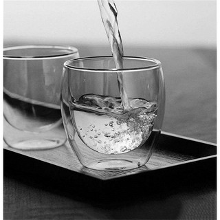 Home Zania Double Wall Glass 250/350/450/500ml Mug Heat Resistant Drinkware Clear Coffee Mug #6