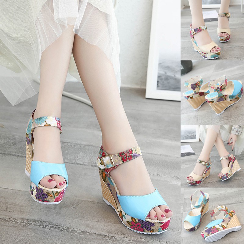 very high wedge sandals