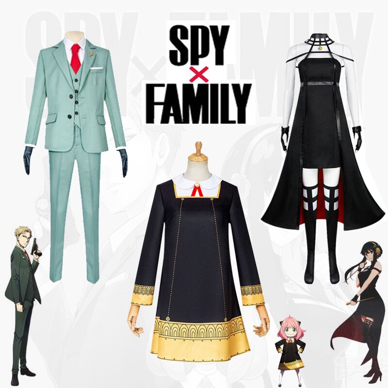 Spy x Family Anime Spy X Family Cosplay Costume Anya Loid Yor Forger ...