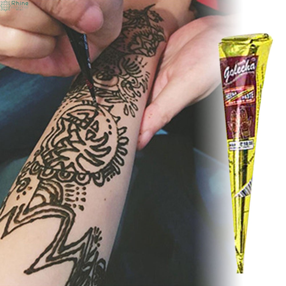 1pc 25g Natural Indian Henna Tattoo Ink Black/ White/ Brown/ Deep Red  Mehndi Paste Cones Body Art Sticker Mehndi Body Paint Body Paint AliExpress  | 1pc 25g Natural Indian Henna Tattoo Ink