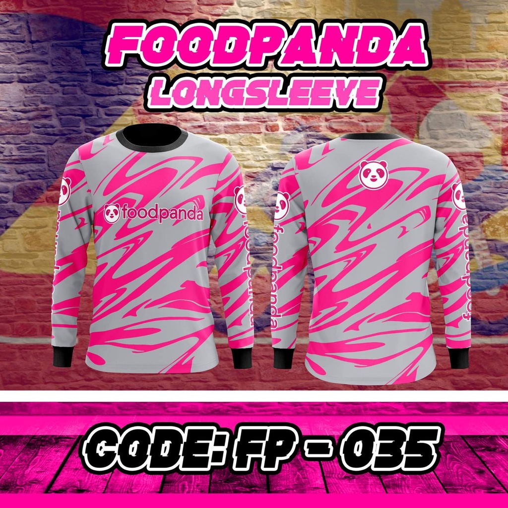 FOOD PANDA NEW DESIGNS FULL SUBLIMATION LONGSLEEVES 3D Cycling Jersey Sportswear Long Sleeve