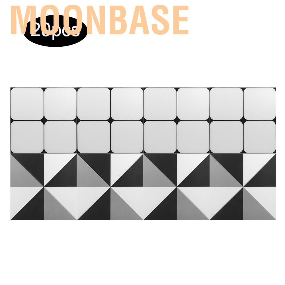 Moonbase Self Adhesive Wall Tile Decals pcs Set 8x8 Kitchen Bathroom Waterproof Non Slip Tiles Floor Sticker Decoration For Shopee Philippines