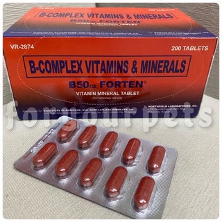 Pet Accessories㍿▬B-Complex Vitamins & Minerals - B50/2 Forten for gamefowl (PER TABLET)