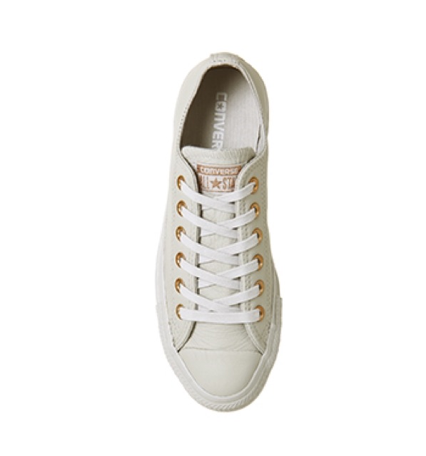 pale putty rose gold converse