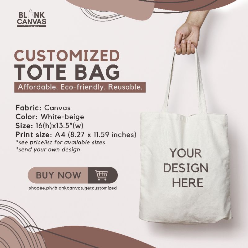 Blank Canvas Bag Manufacturing, Online Shop | Shopee Philippines