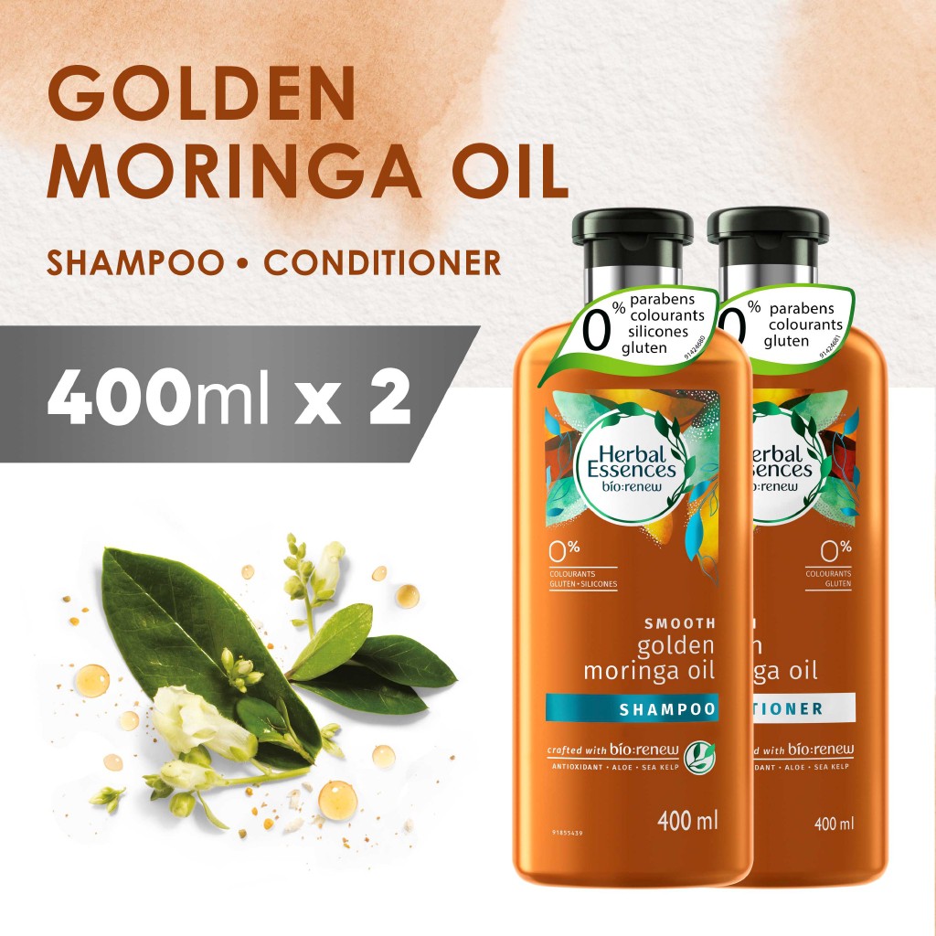 Herbal Essence Moringa Oil Shampoo + Conditioner 400mL | Shopee Philippines