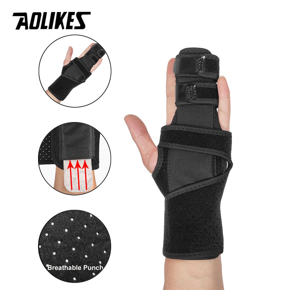 AOLIKES 1PCS 2/3 Finger Brace Mallet Finger Splint For Broken Fingers ...