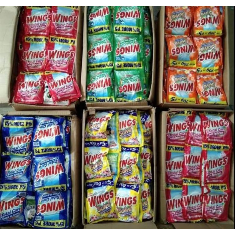 WINGS DETERGENT POWDER PER PIECE Shopee Philippines