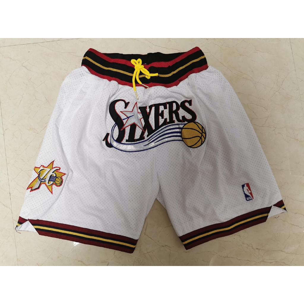 Mens Philadelphia 76ers Shorts Just Don Swingman White Authentic Shorts Shopee Philippines