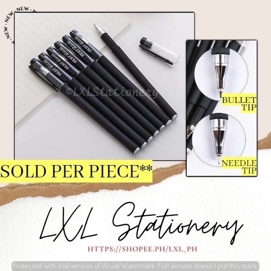 GP380 1PCS Black Ink Ball Pen 0.5mm Students Pens Gel Pen (Bullet