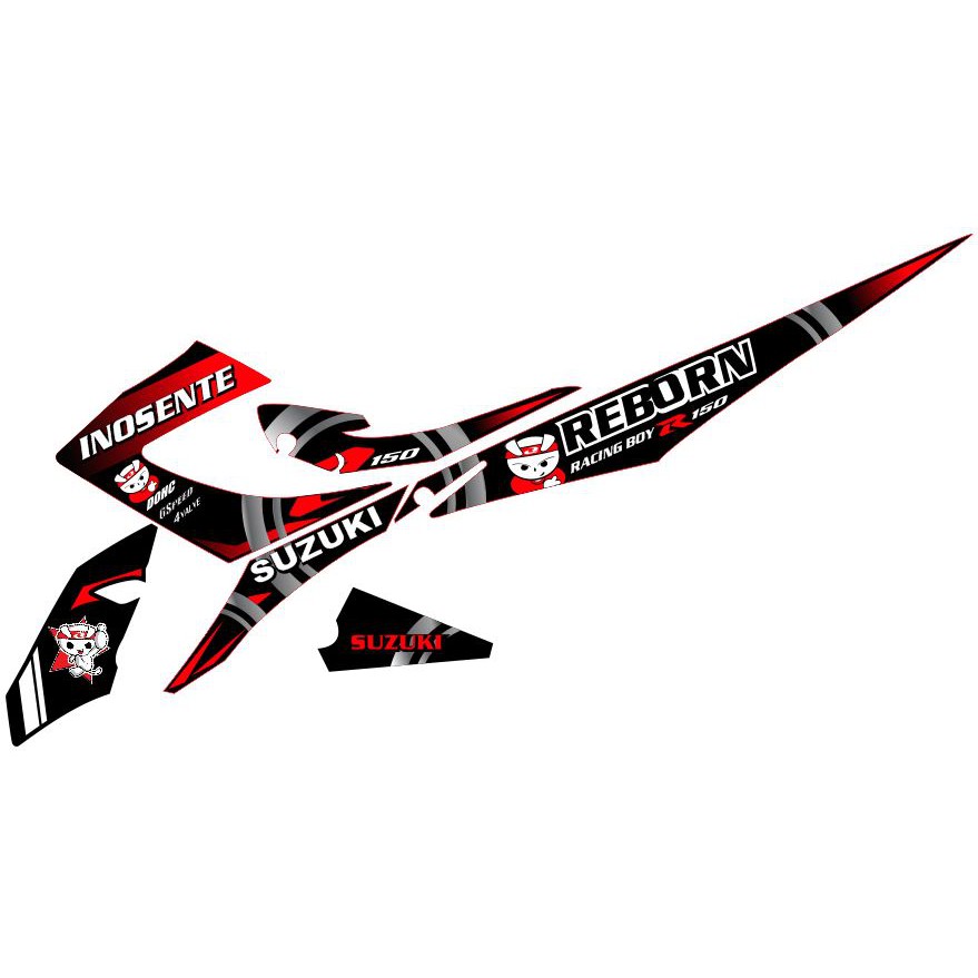 Decals, Sticker, Motorcycle Decals for Suzuki raider 150, Reborn, 016