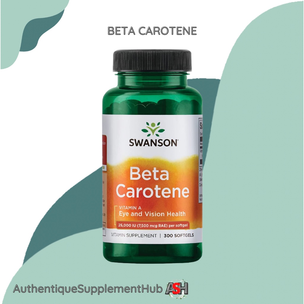 Swanson BetaCarotene Vitamin A Immune System Health Antioxidant