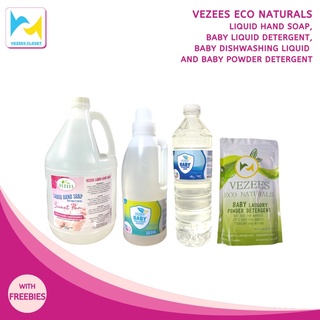 VEZEES ECO NATURALS Powder Detergent, Liquid Cleanser with Freebie