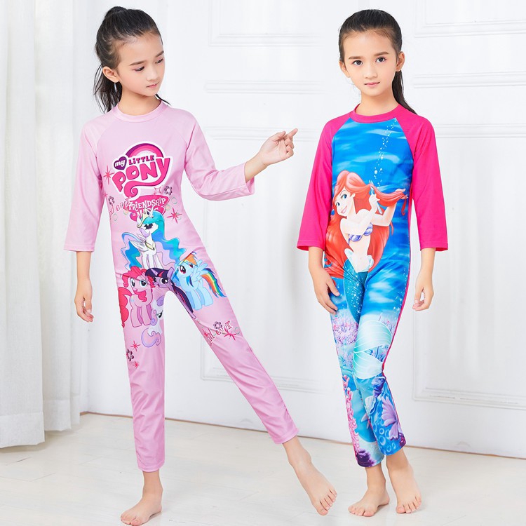 Kids Swimsuit Girl Swimming Suit Muslim Swimwear | Shopee Philippines