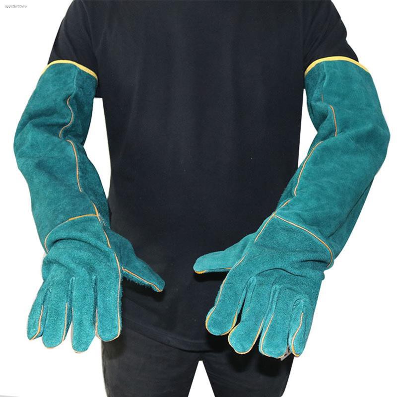 ❁Anti-bite Scratch Gloves Animal Handling Protection Gloves Proof Thickened  Cowhide for Snake Dog C  Shopee Philippines