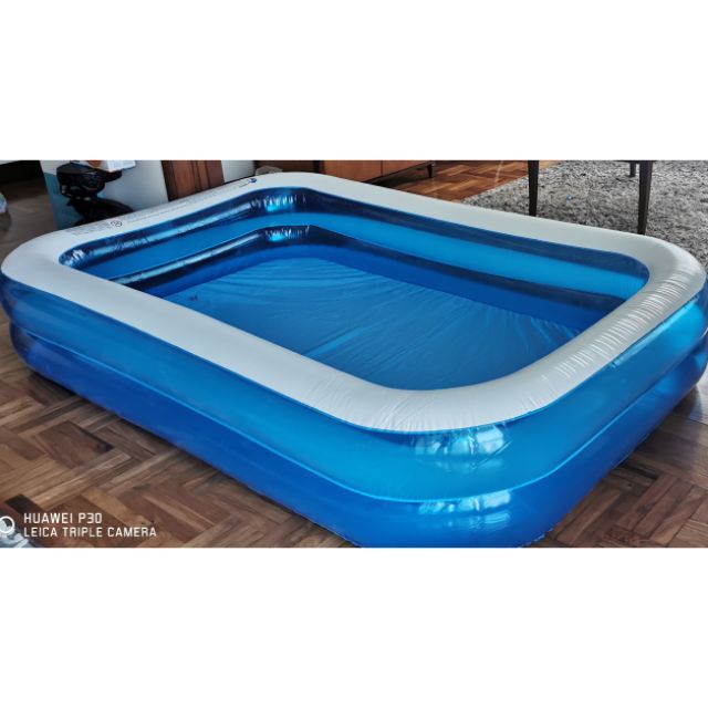 On hand! Sun Club semi Large Inflatable rectangular pool | Shopee  Philippines