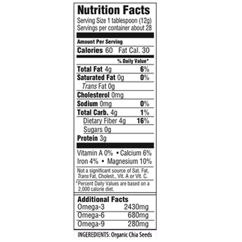 Mamma Chia Nutrition Facts | Blog Dandk