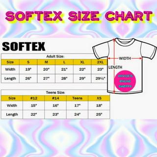 softex t shirt size chart