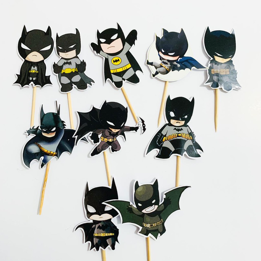 Batman Chibi Birthday Cupcake Topper/Birthday Cupcake Topper | Shopee  Philippines