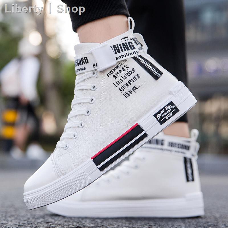 canvas high top shoes