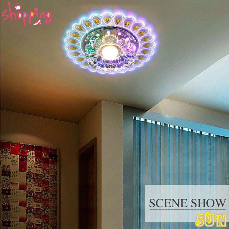 Sun Modern Led Light Lighting Living Room Peacock Ceiling Fixture