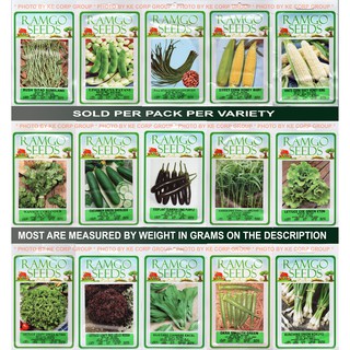 Ramgo Consumer Vegetable Packet Seeds [A-O] Ampalaya to Onion - Sold per Pack per Variety