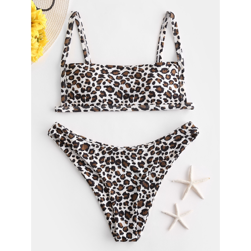 zaful leopard print bikini