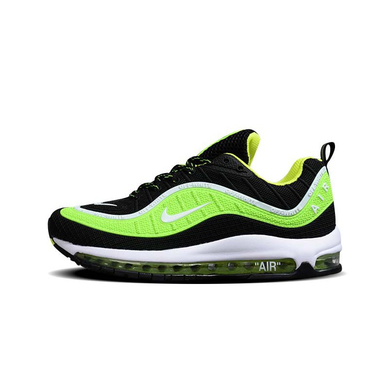 green and black nike shoes