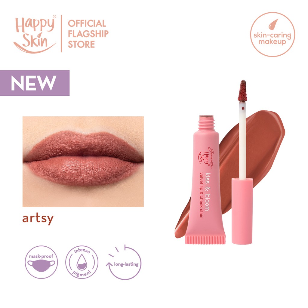 Happy Skin Kiss & Bloom Velvet Lip & Cheek Stain in Artsy Shopee