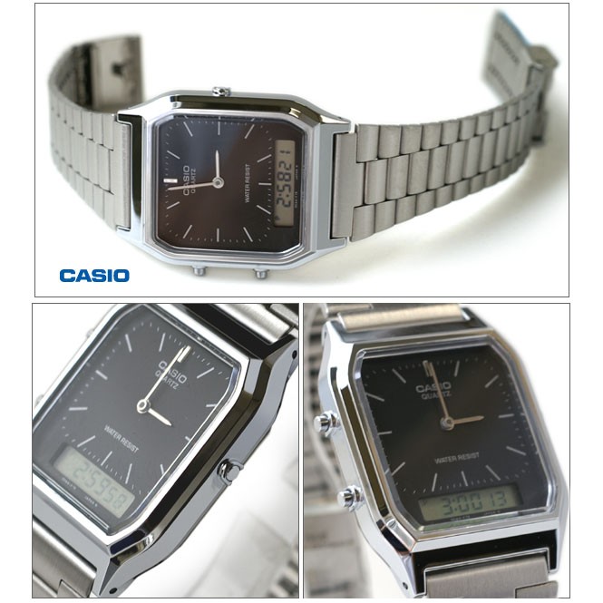 casio aq230 dual time watch