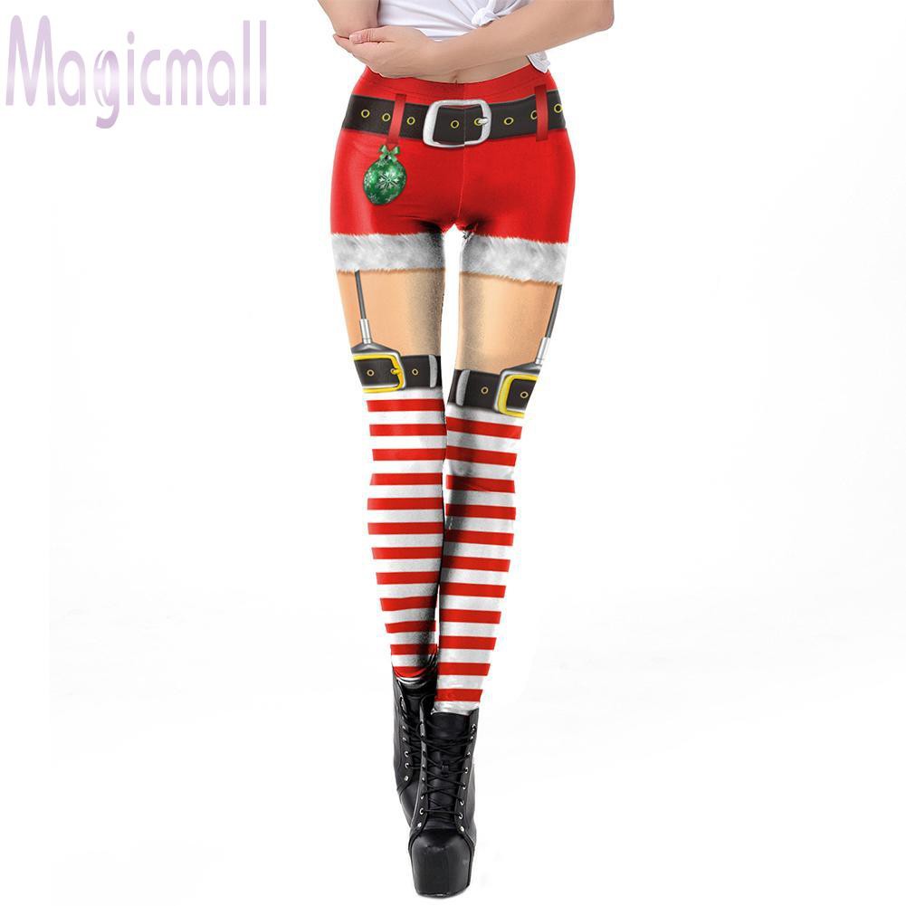 high waisted christmas leggings