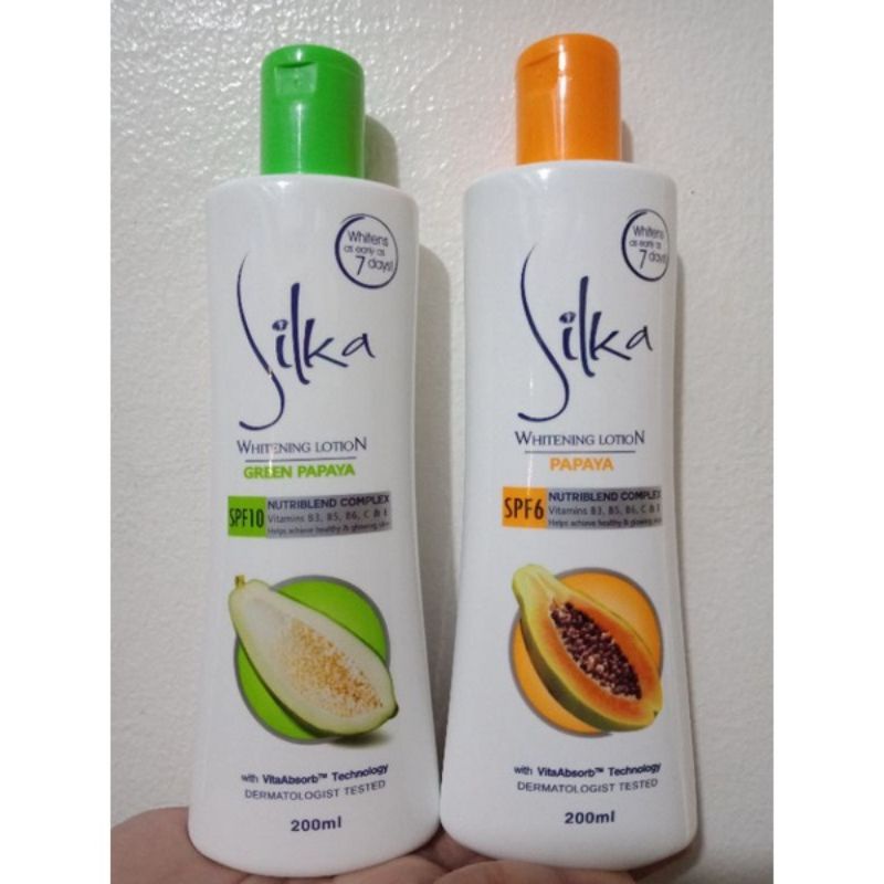 Silka Whitening Lotion 200ml Shopee Philippines