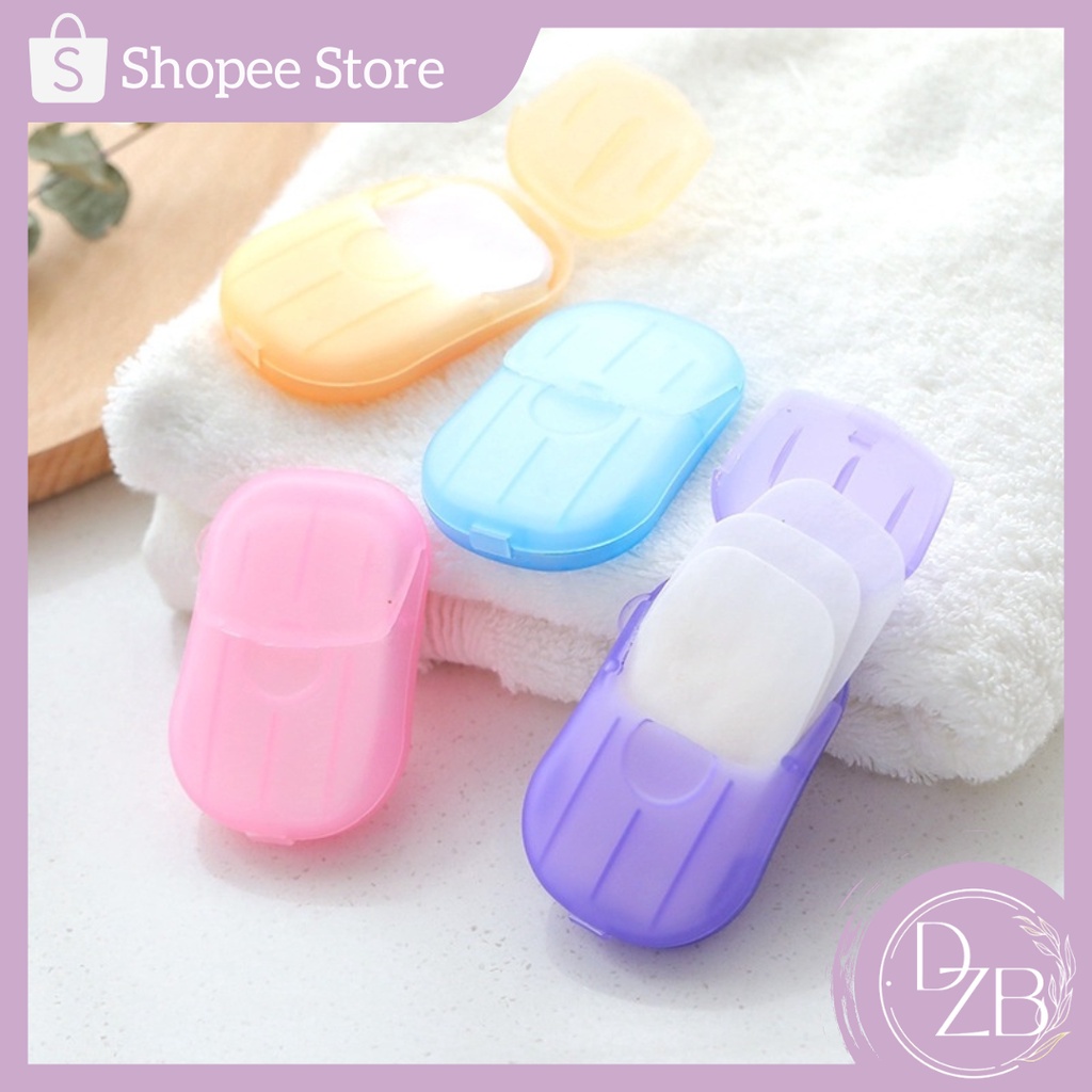 DZB Portable Disposable Soap Paper 20 Sheets Paper Soap Sheets Hand ...