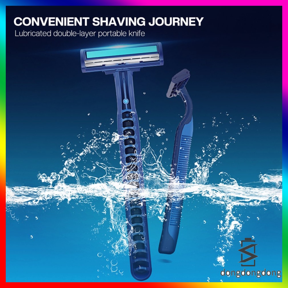 Gillette 1pc Razor Safety 2 Layers Holder Head Shaving Razor Face Knife