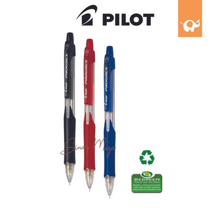 Pilot Mechanical Pencil Progrex 0 3mm H 123 Sl Bgd Mechanical Pencil Color Variant Shopee Philippines