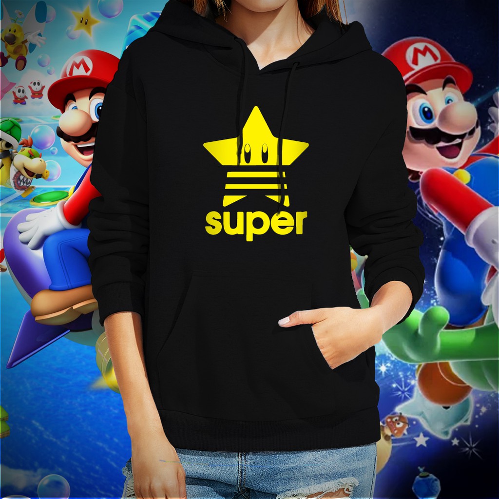 Super Mario Star Old School World Cartoon Hoodies Jacket for Women | Shopee  Philippines