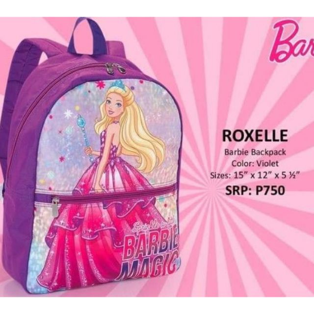 barbie bookbag