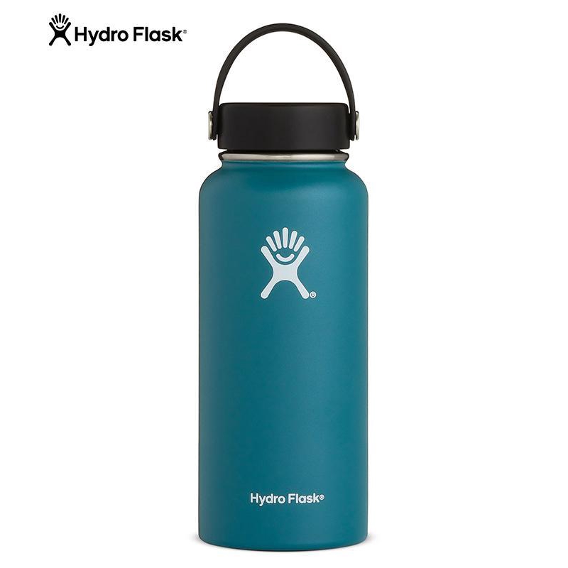 hydro flask blue and green