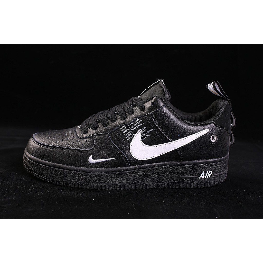 black low top air force 1