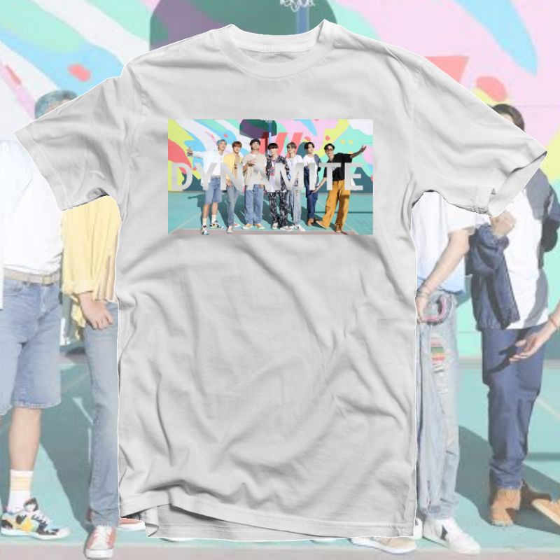 BTS DYNAMITE Shirt (100% Cotton) | Shopee Philippines