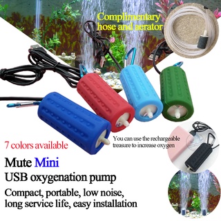 mini usb portable Aquarium fish tank oxygen pump air pump filter energy saving and silent